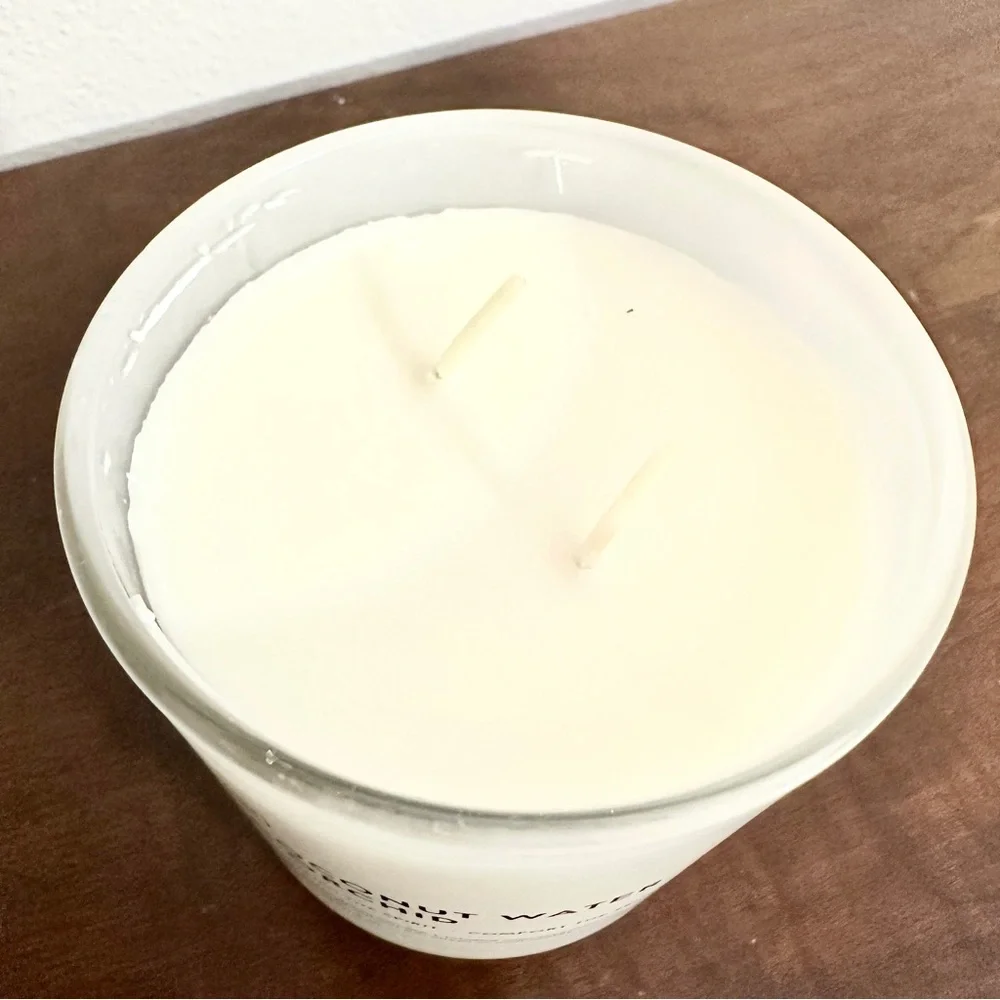 Threshold 2 Wick Glass Coconut Water + Orchid 14oz Candle • NWT